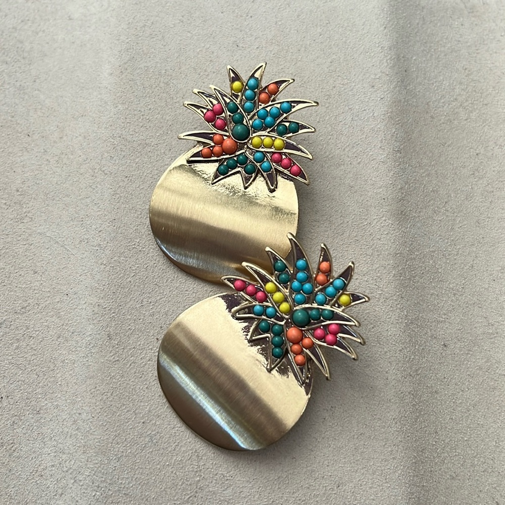 BaubleBar Pineapple Earrings